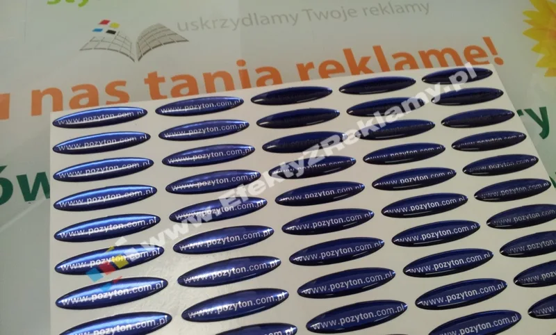 realizacja wykonania naklejek wypukłych 3d