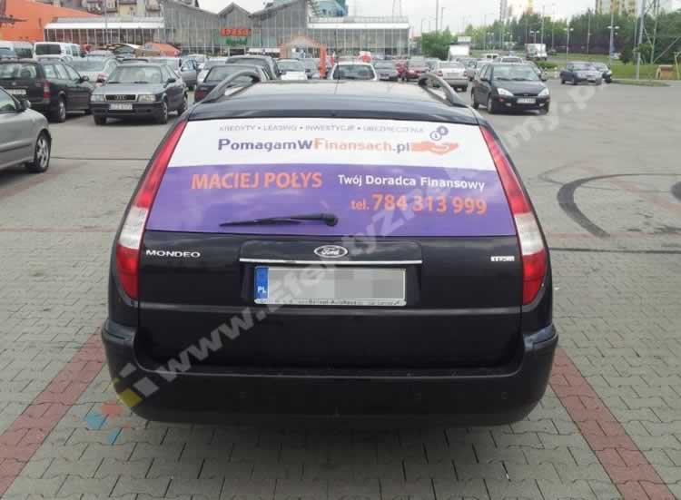 wyklejenie tylniej szyby folią one way vision forda mondeo kombi