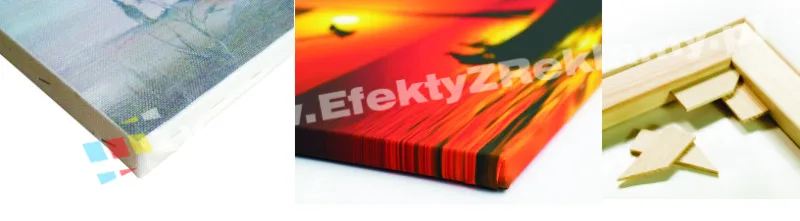 możliwości zastosowania płótna canvas, druk, oprawienie oraz montaż na drewnianej ramie