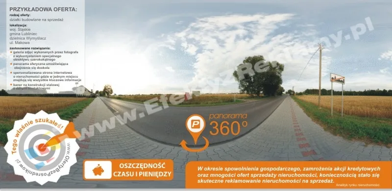 zdjęcie panoramy sferycznej nieruchomości na sprzedaż