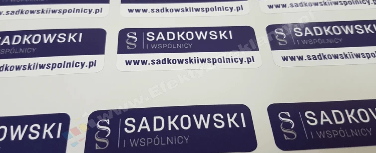 naklejki adresowe samoprzylepne — realizacja 1