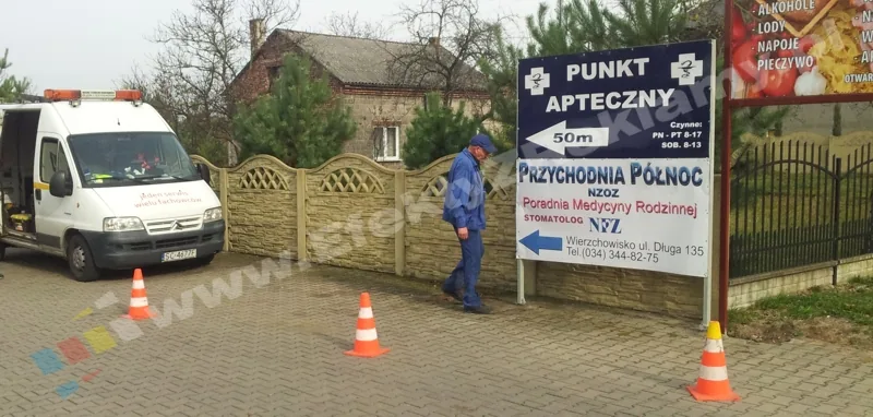 naprawa reklam częstochowa - zdjęcie naprawionej reklamy