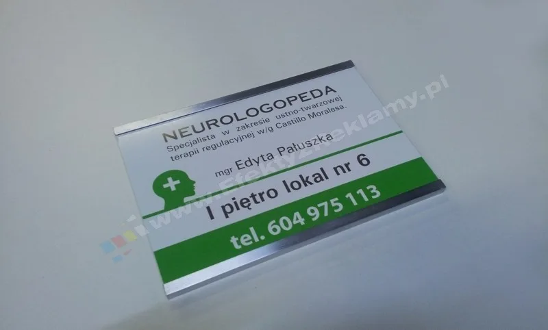 nadrzwiowa tabliczka informacyjna biurowa