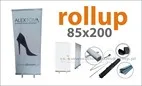 zdjęcie gotowego rollupu 85x200cm producenta obuwia damskiego