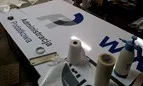 szyld reklamowy z podkładem z blachy — realizacja 12
