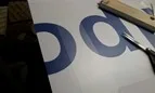 szyld reklamowy z podkładem z blachy — realizacja 15