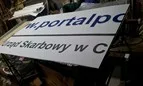 szyld reklamowy z podkładem z blachy — realizacja 18