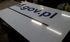 szyld reklamowy z podkładem z blachy — realizacja 26